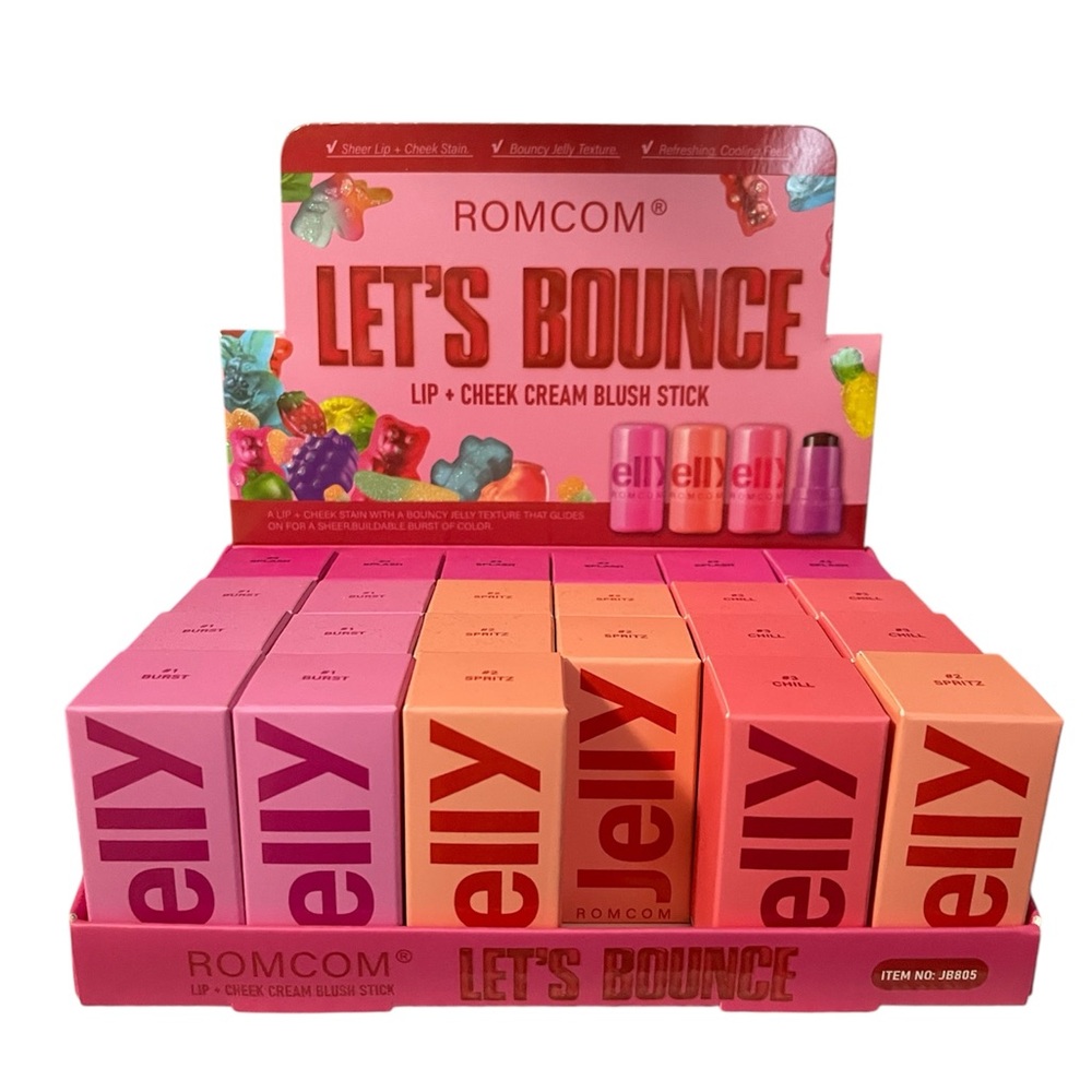 ROMCOM Let's Bounce Lip + Cheek Cream Blush Stick
